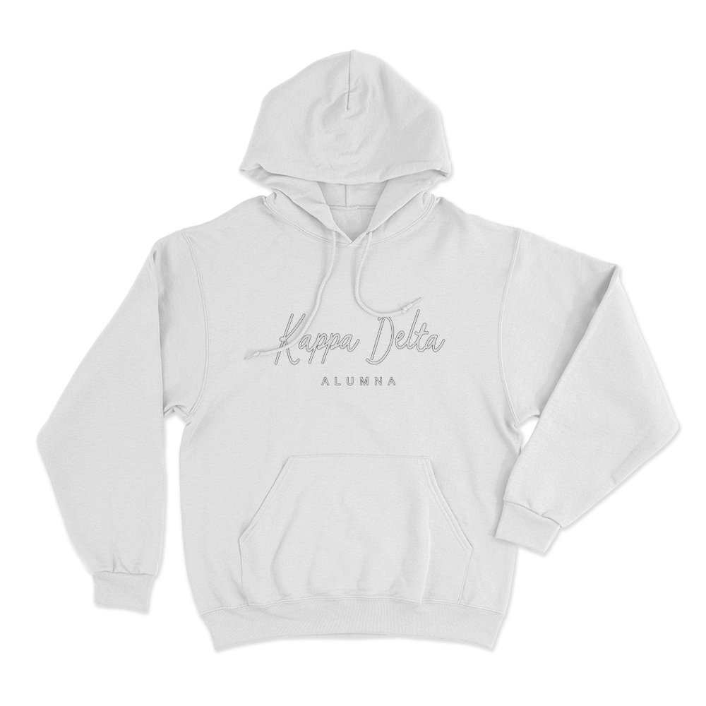Kappa Delta Alumna Unisex Hoodie White Kappa Delta Alumna Unisex Hoodie White