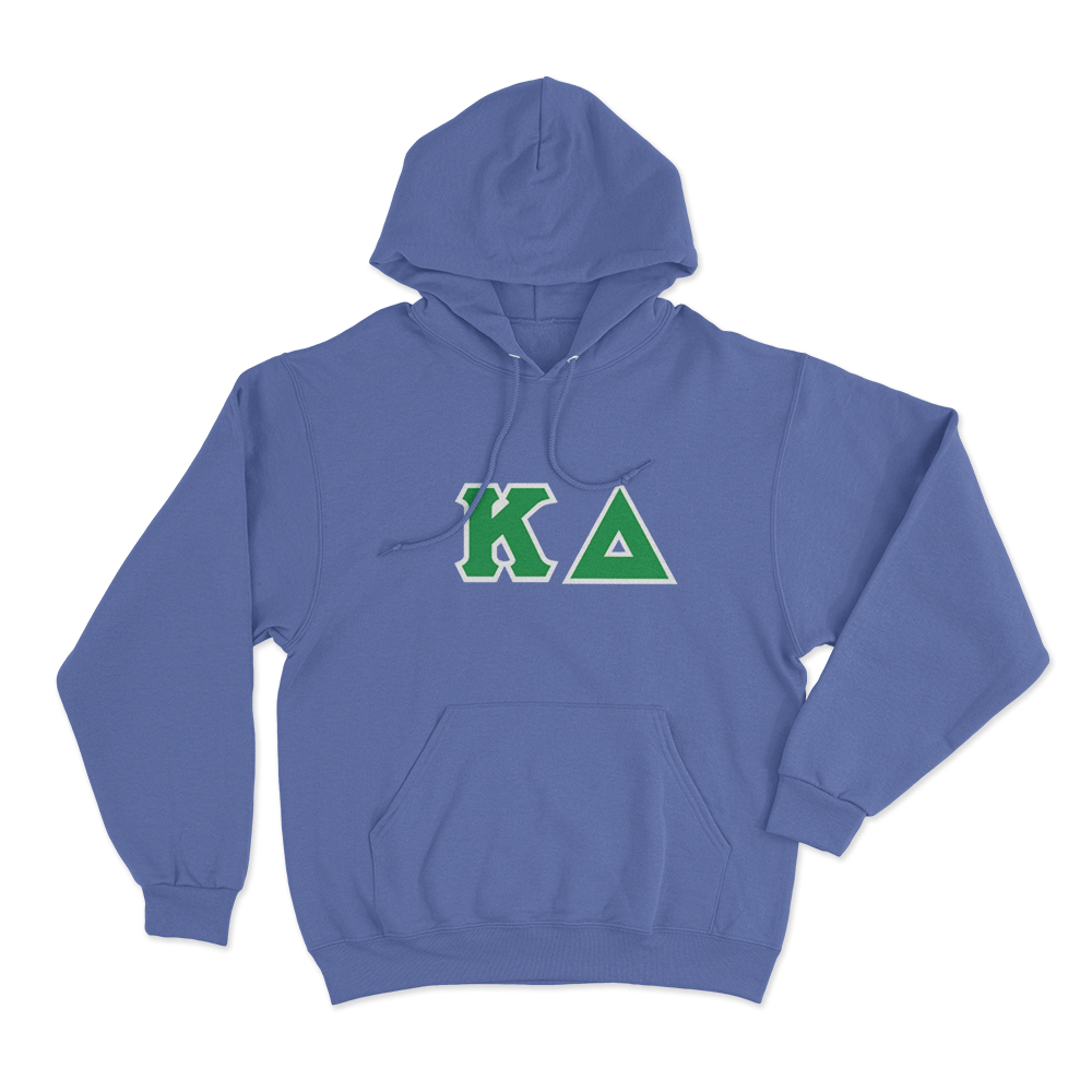 Kappa Delta Classic Lettered Logo Unisex Hoodie Blue Kappa Delta Classic Lettered Logo Unisex Hoodie Blue