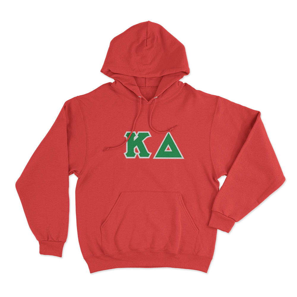 Kappa Delta Classic Lettered Logo Unisex Hoodie Red Kappa Delta Classic Lettered Logo Unisex Hoodie Red