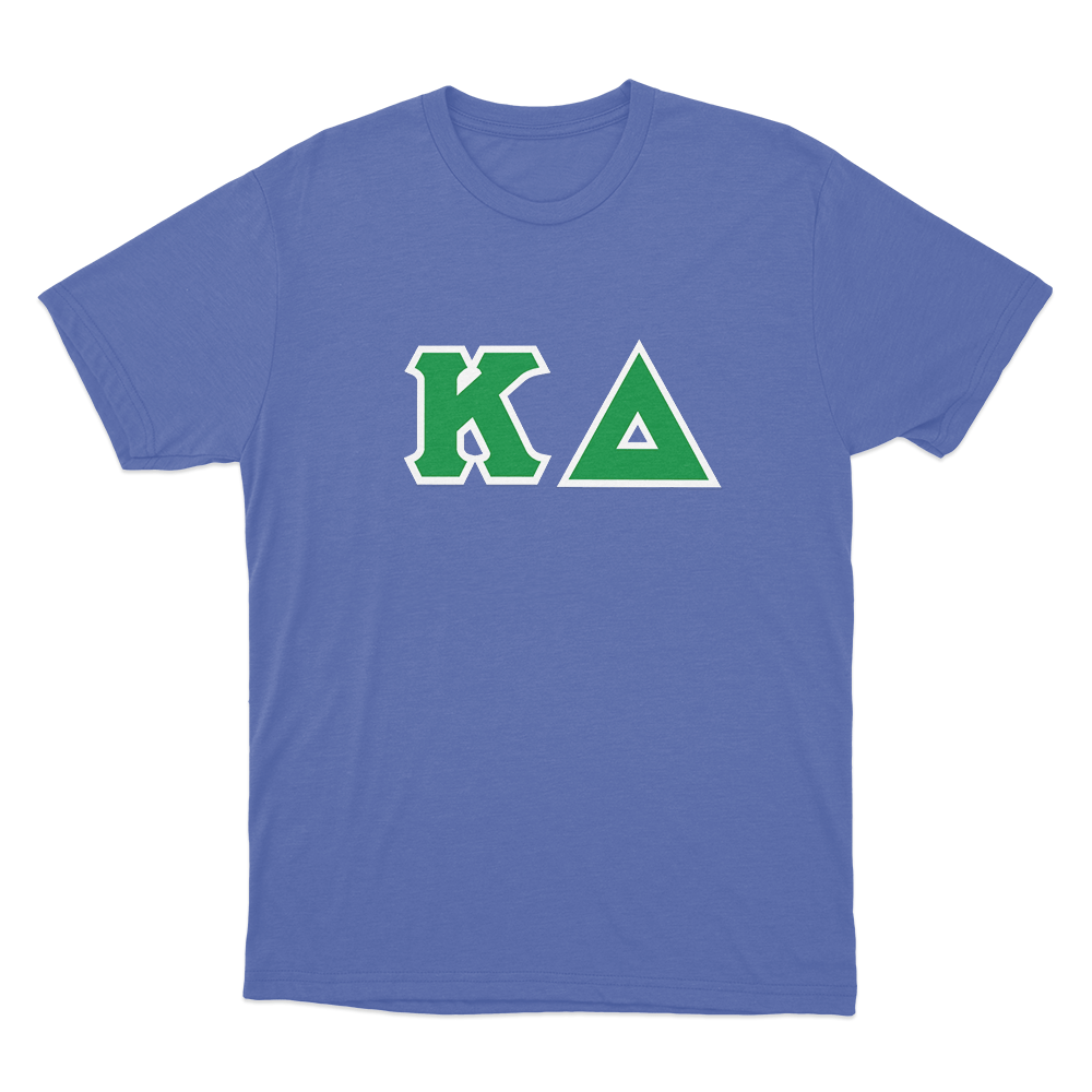 Kappa Delta Classic Lettered Logo Unisex T Shirt Blue Kappa Delta Classic Lettered Logo Unisex T Shirt Blue