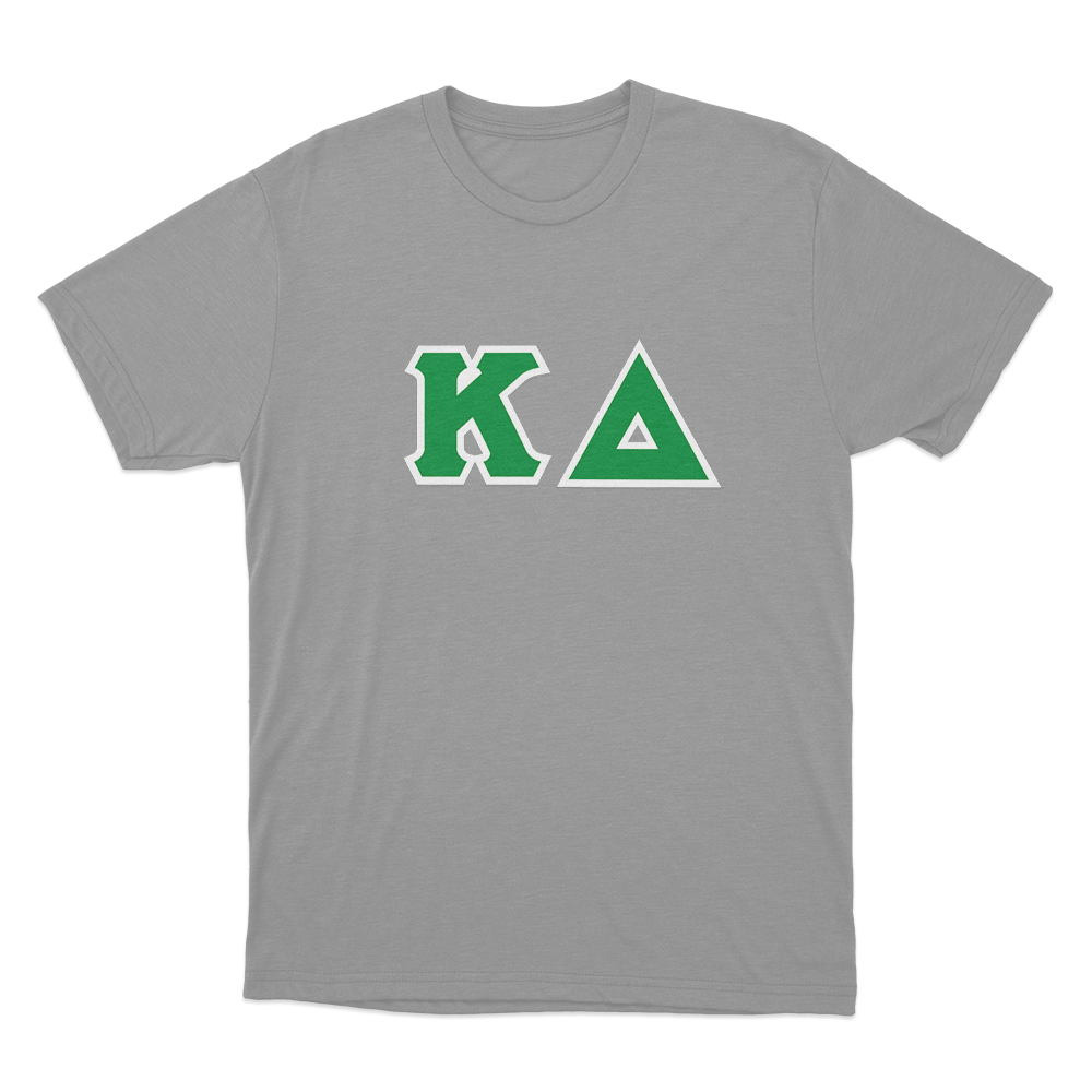 Kappa Delta Classic Lettered Logo Unisex T Shirt Grey Kappa Delta Classic Lettered Logo Unisex T Shirt Grey