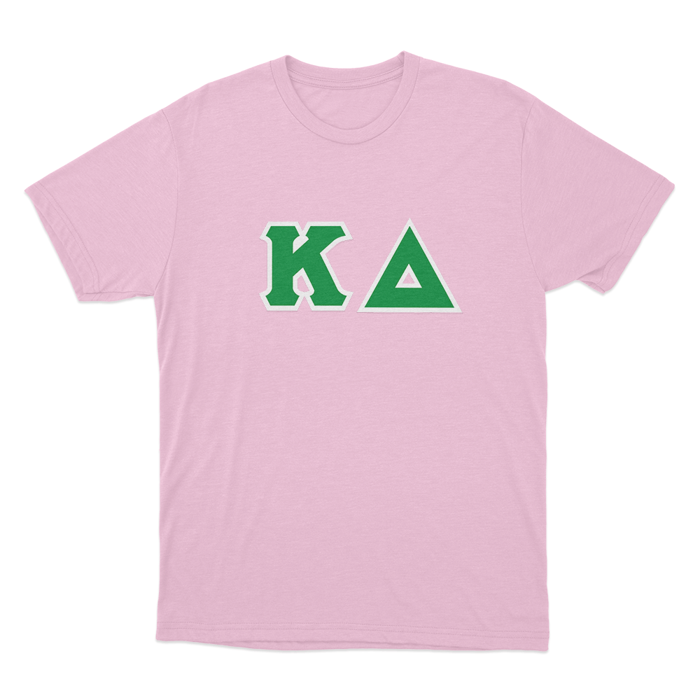 Kappa Delta Classic Lettered Logo Unisex T Shirt Pink Kappa Delta Classic Lettered Logo Unisex T Shirt Pink