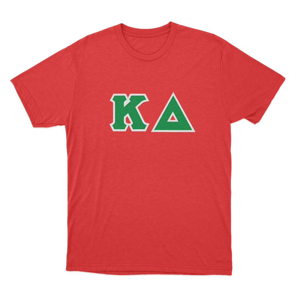 Kappa Delta Classic Lettered Logo Unisex T Shirt Red Kappa Delta Classic Lettered Logo Unisex T Shirt Red