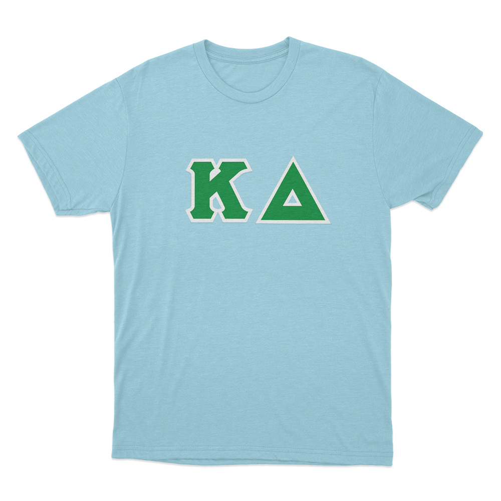 Kappa Delta Classic Lettered Logo Unisex T Shirt Sky Blue Kappa Delta Classic Lettered Logo Unisex T Shirt Sky Blue