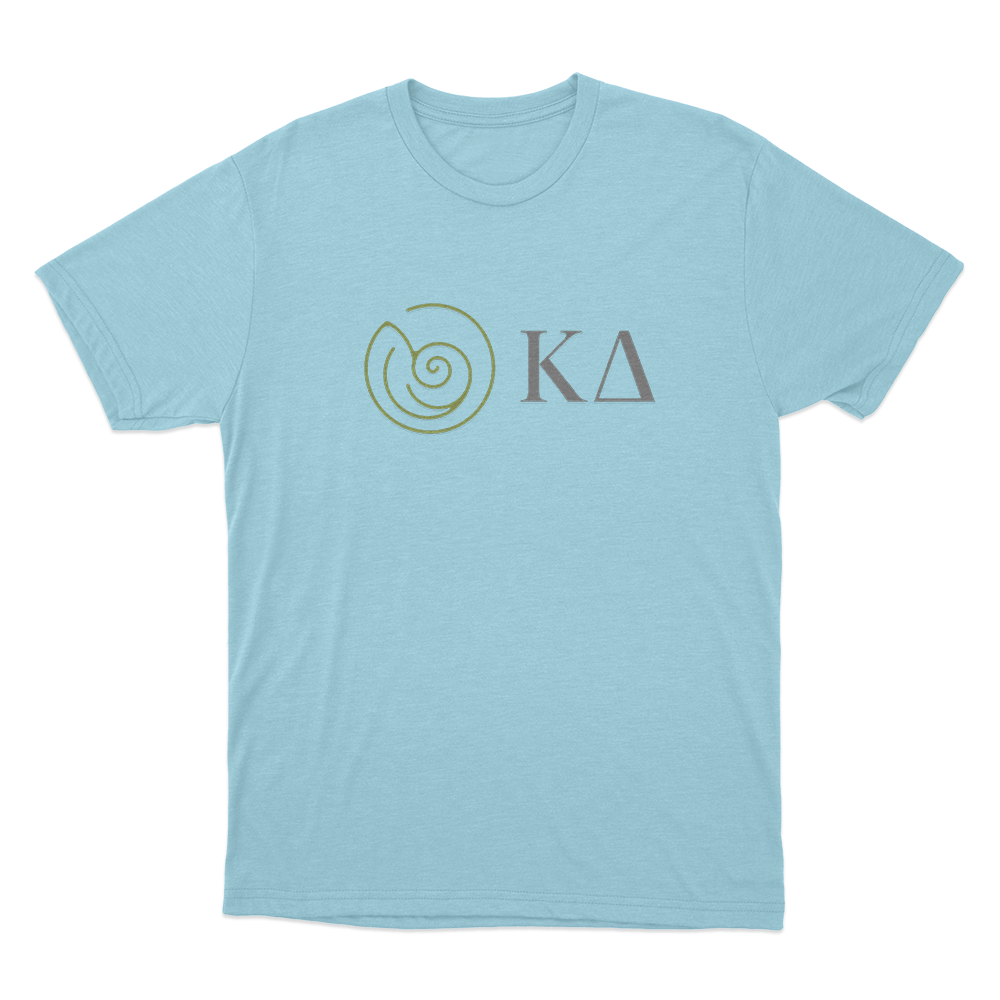 Kappa Delta Classic Logo Unisex T Shirt Sky Blue Kappa Delta Classic Logo Unisex T Shirt Sky Blue