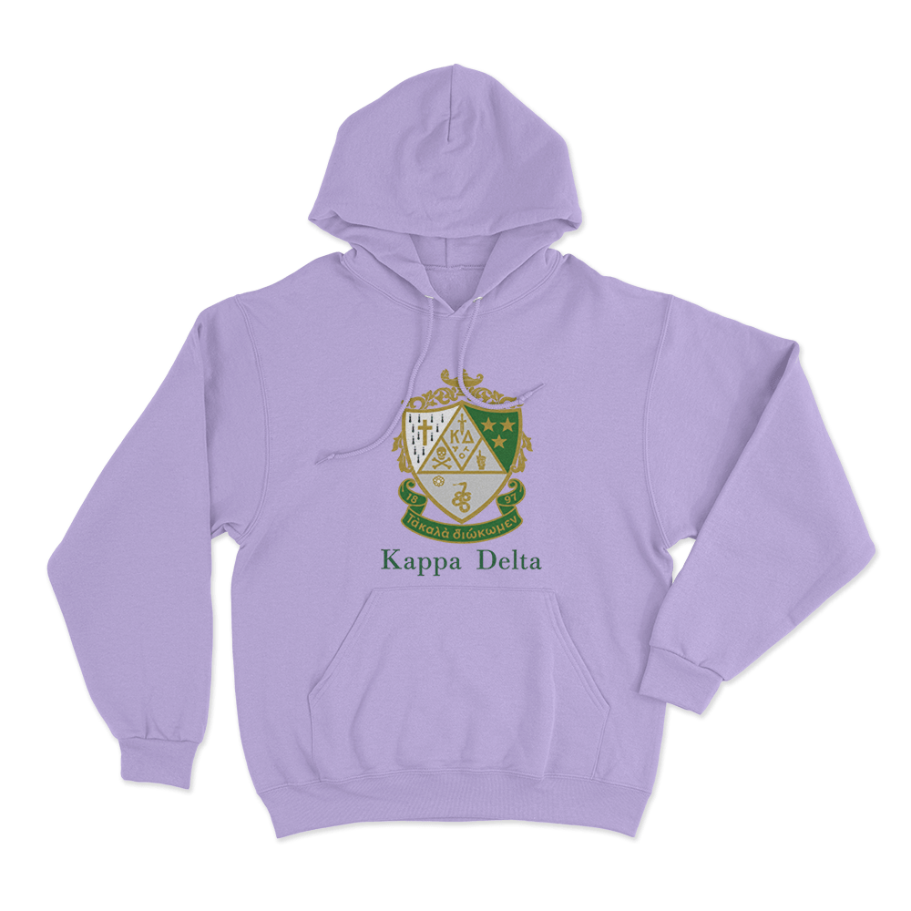 Kappa Delta Crest Unisex Hoodie Purple Kappa Delta Crest Unisex Hoodie Purple