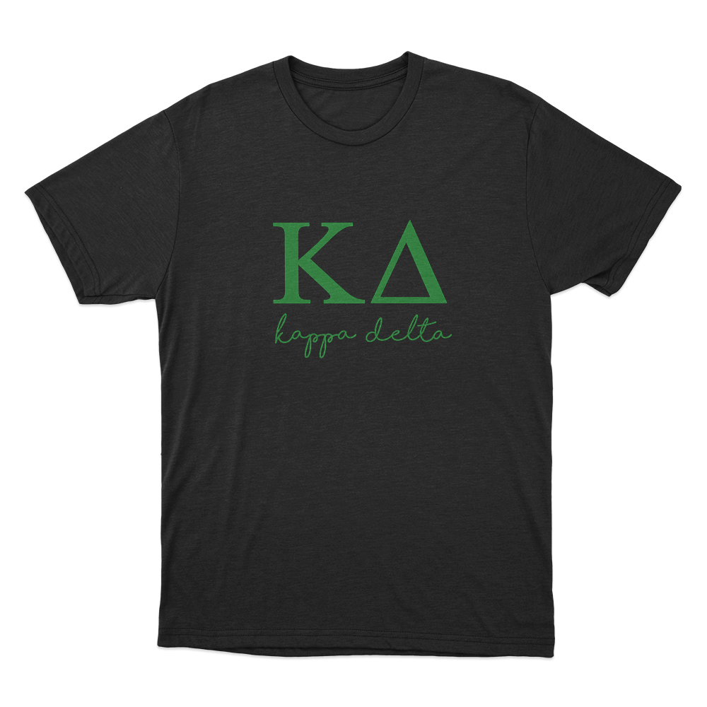 Kappa Delta Logo Unisex T Shirt Black Kappa Delta Logo Unisex T Shirt Black