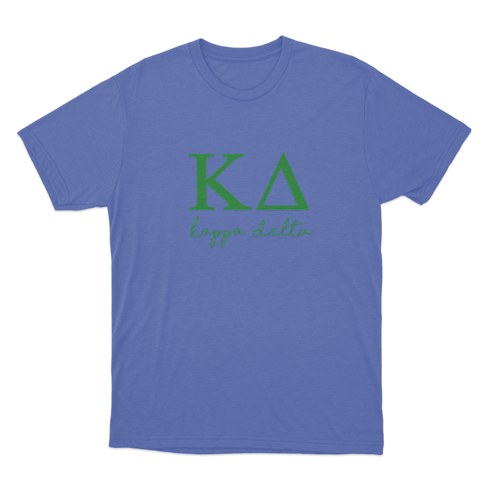 Kappa Delta Logo Unisex T Shirt Blue Kappa Delta Logo Unisex T Shirt Blue