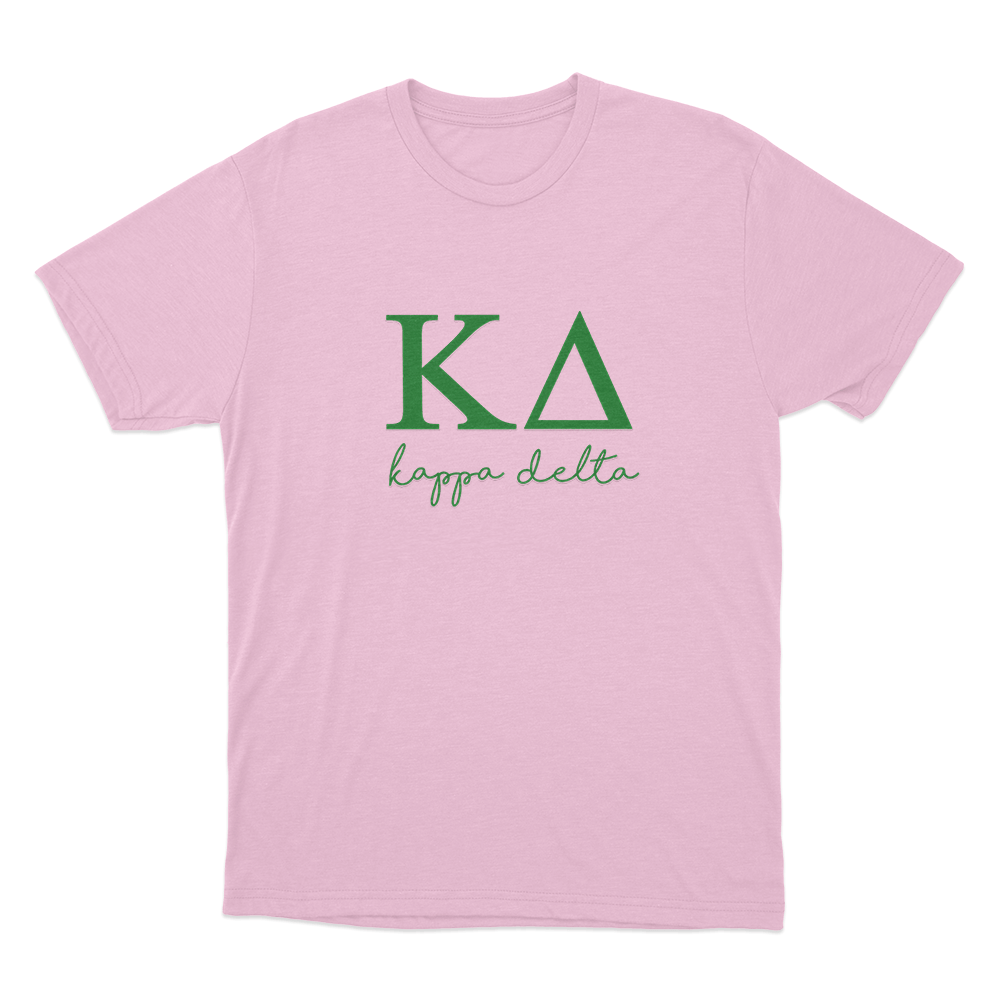 Kappa Delta Logo Unisex T Shirt Pink Kappa Delta Logo Unisex T Shirt Pink