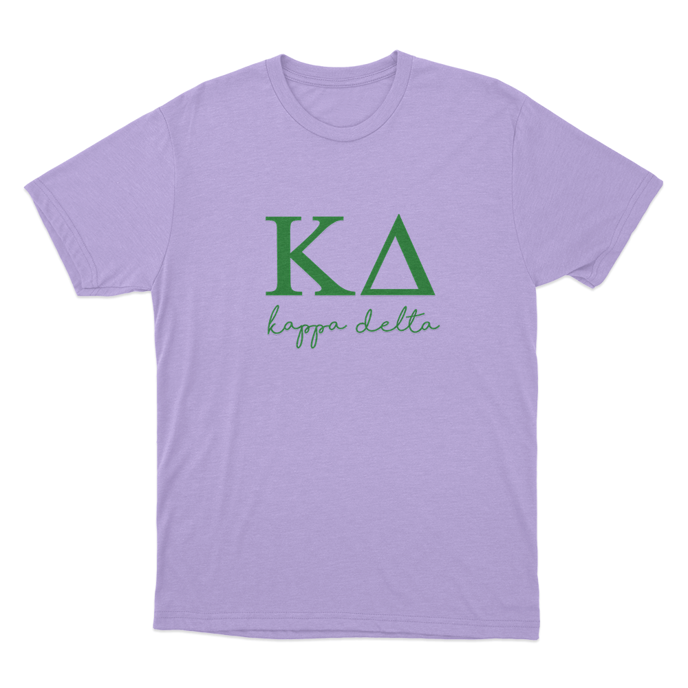 Kappa Delta Logo Unisex T Shirt Purple Kappa Delta Logo Unisex T Shirt Purple